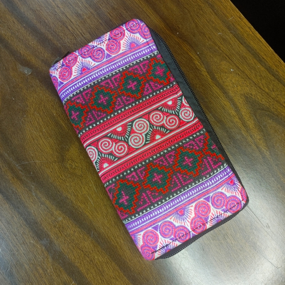 Pink Patterned Wallet